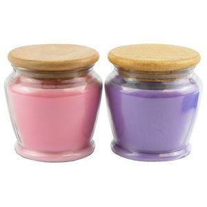 Garden Delights 12 oz. Jar Candle Set in Rose and Lavender